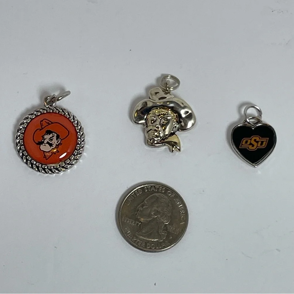 OSU Cowboy Charm/Pendant Set